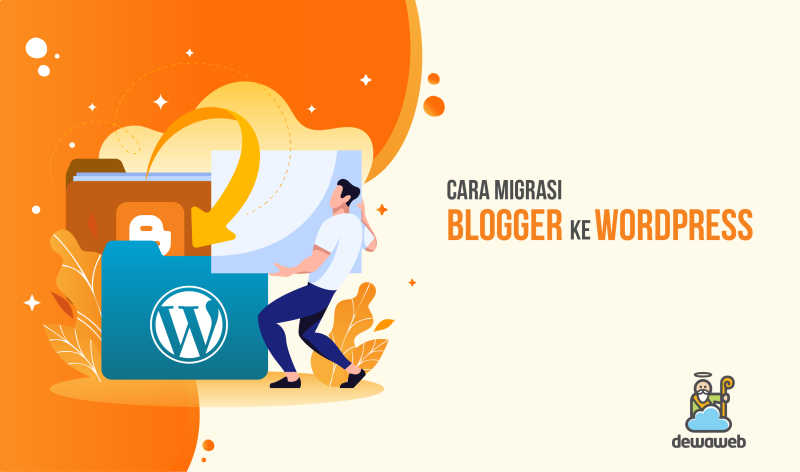 cara migrasi blogger ke wordpress - featured image