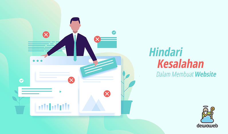 kesalahan dalam membuat desain website - featured image