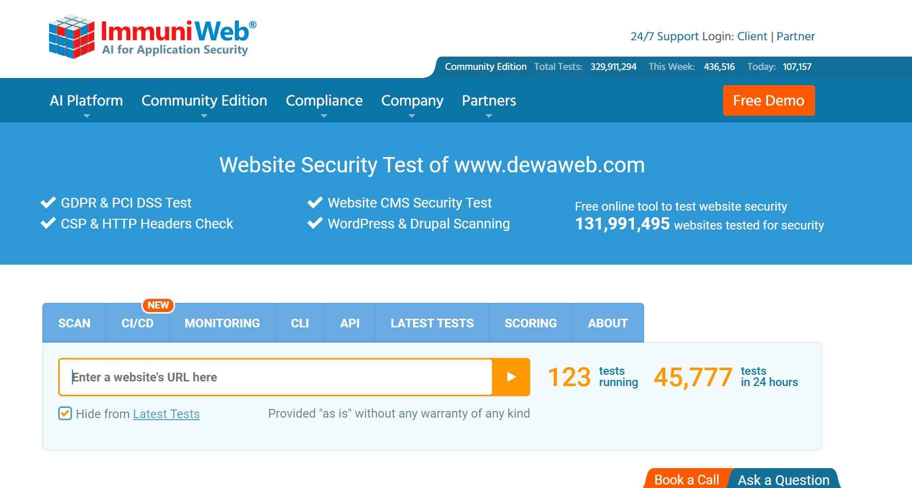 Immuniweb Output 15 Tools Cek Keamanan Website Gratis yang Wajib Dicoba – Dewaweb Blog