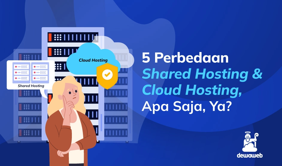 perbedaan shared hosting dan cloud hosting