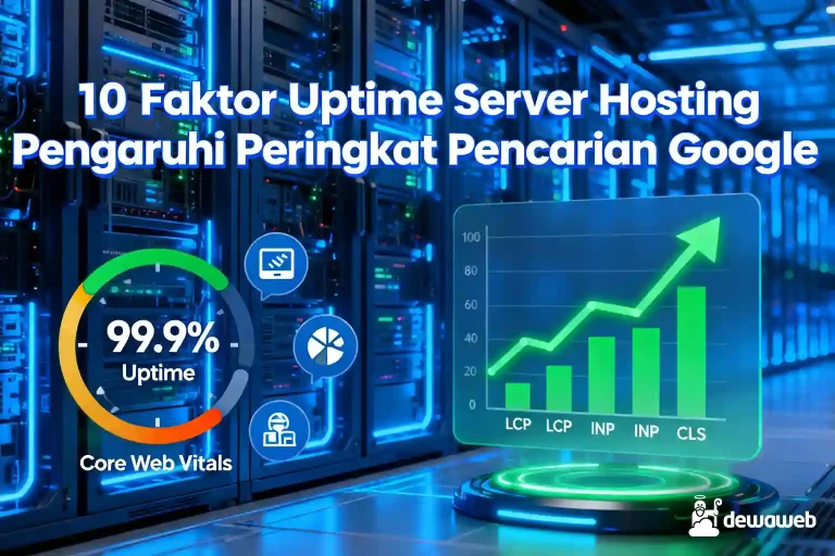 Faktor uptime server hosting pengaruhi peringkat ranking pencarian google dewaweb cloud hosting terbaik indonesia