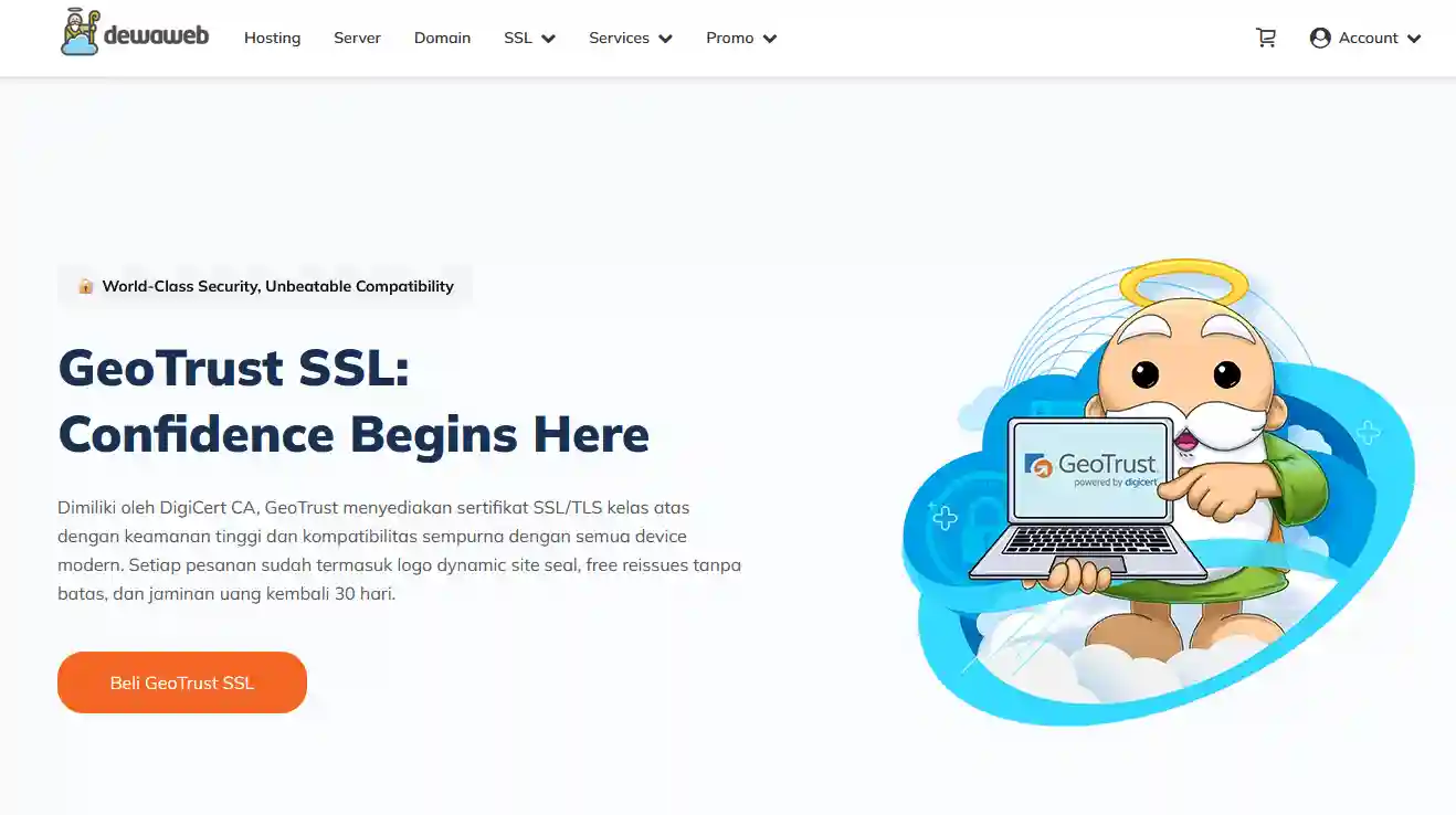 Beli ssl geotrust certification sertifikat murah indonesia dewaweb