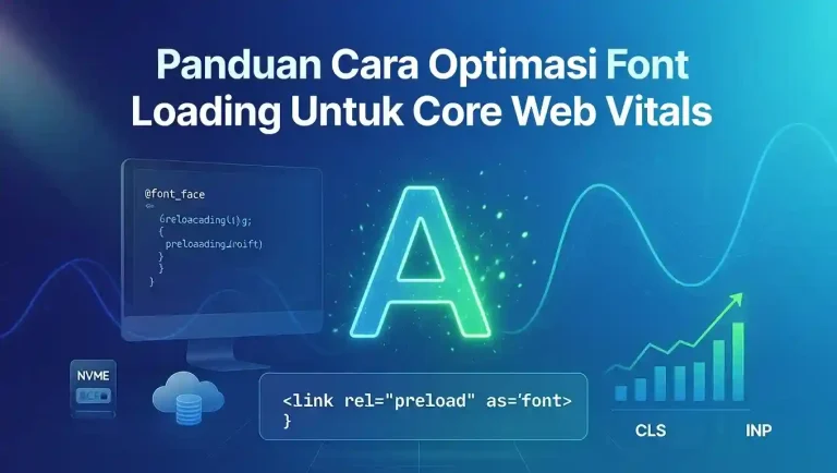 Cara optimasi muatan font loading core web vitals dewaweb cloud hosting indonesia