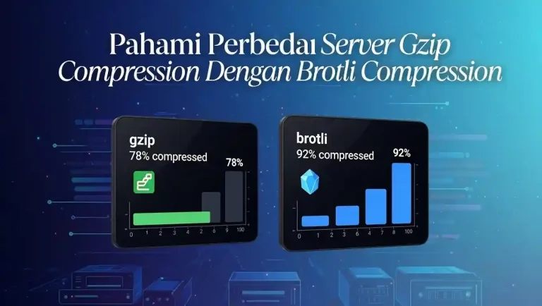 Perbedaan gzip brotli compression server cloud hosting dewaweb indonesia