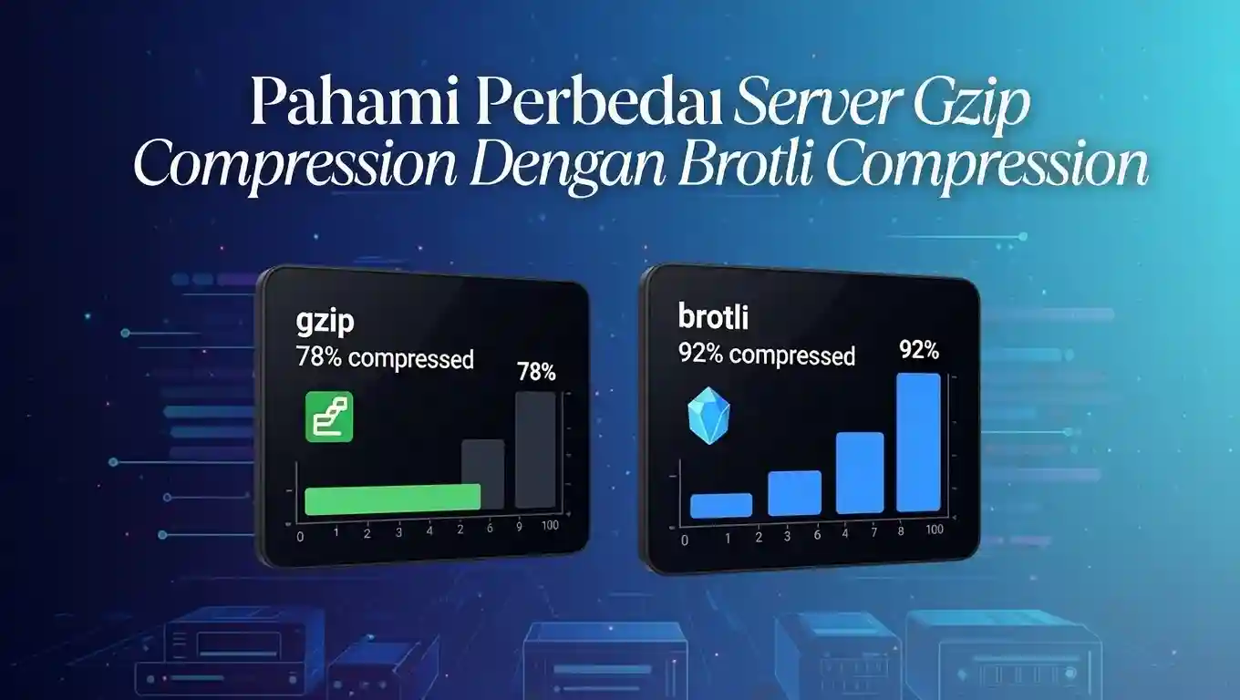 Perbedaan gzip brotli compression server cloud hosting dewaweb indonesia