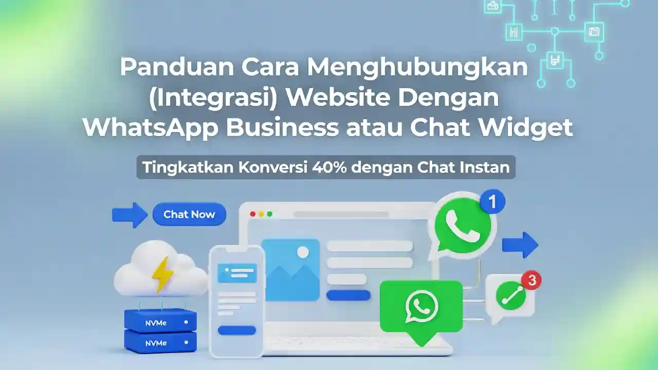 Cara menghubungkan website intergrasi whatsapp business chat widget dewaweb cloud hosting indonesia